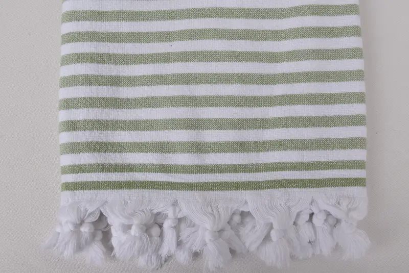 Holiday Towel, Quick-dry towel, Personalized Gift, Grandma Gift, Custom Wedding Gifts, 70x36 Linen Terry Striped Towel, Spa Towel, Hammam Towel USA - 3