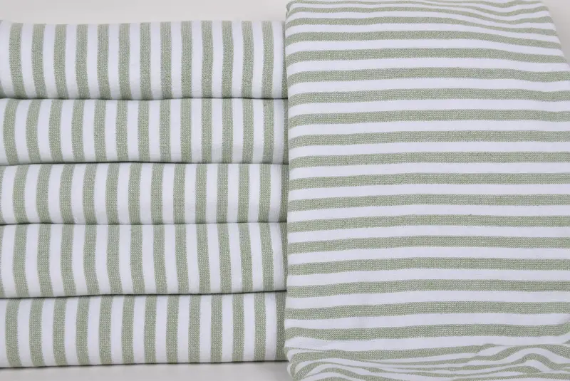 Holiday Towel, Quick-dry towel, Personalized Gift, Grandma Gift, Custom Wedding Gifts, 70x36 Linen Terry Striped Towel, Spa Towel, Hammam Towel USA - 1
