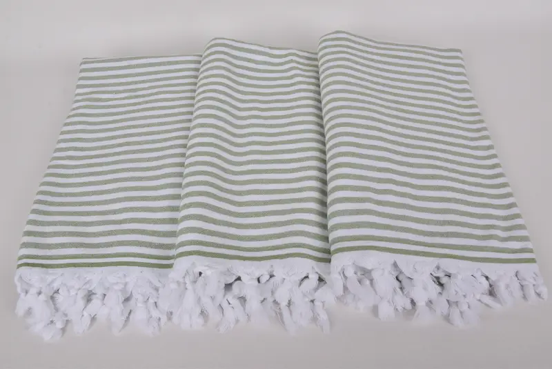 Holiday Towel, Quick-dry towel, Personalized Gift, Grandma Gift, Custom Wedding Gifts, 70x36 Linen Terry Striped Towel, Spa Towel, Hammam Towel USA - 7