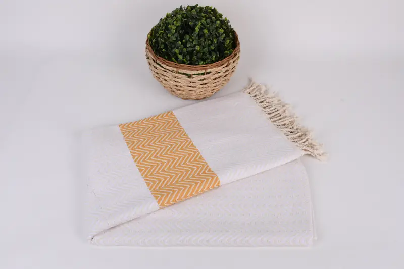Summer Gift, Beach Towel Personalized, 70x40 Cotton Chevron Towel, Fouta towel, Custom Wedding Gifts, Beach Towel Monogram, Boyfriend Christmas Gift - 4