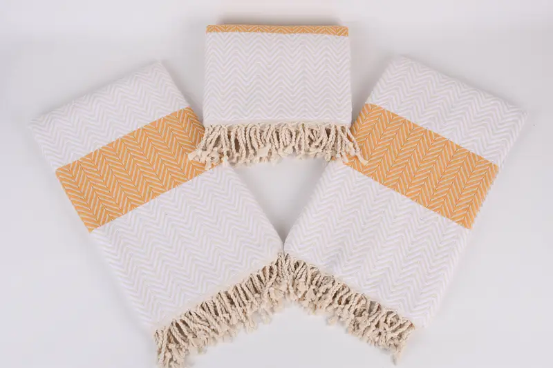 Summer Gift, Beach Towel Personalized, 70x40 Cotton Chevron Towel, Fouta towel, Custom Wedding Gifts, Beach Towel Monogram, Boyfriend Christmas Gift - 6