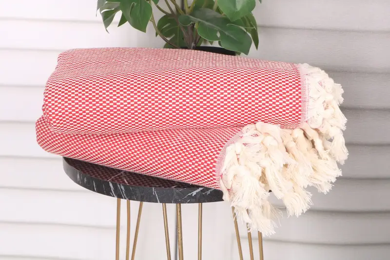 Customized Turkish Towel, Organic Turkish towel, Gift Towel, 70x40 Cotton Polka Dot Towel, Custom Gift, Turkish Beach Towel Monogram, Gift For Her - 3