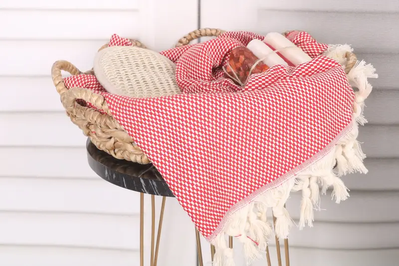 Customized Turkish Towel, Organic Turkish towel, Gift Towel, 70x40 Cotton Polka Dot Towel, Custom Gift, Turkish Beach Towel Monogram, Gift For Her - 2