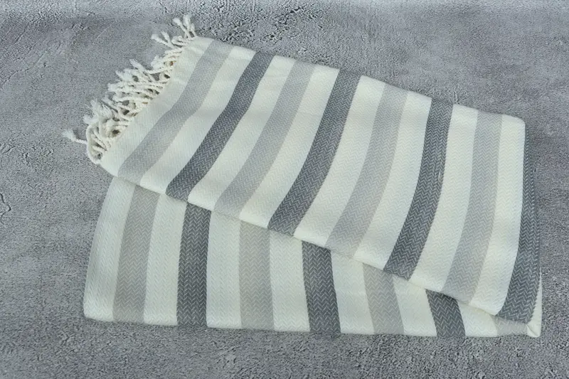 68x40 Cotton Striped Towel, Valentines Gift, Lightweight towel, Summer Towel, Luxury Beach Towel, Large Turkish Towel, Bridal Shower Favors - 6