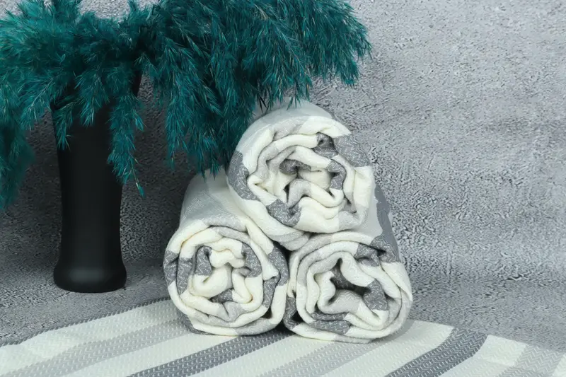 68x40 Cotton Striped Towel, Valentines Gift, Lightweight towel, Summer Towel, Luxury Beach Towel, Large Turkish Towel, Bridal Shower Favors - 7