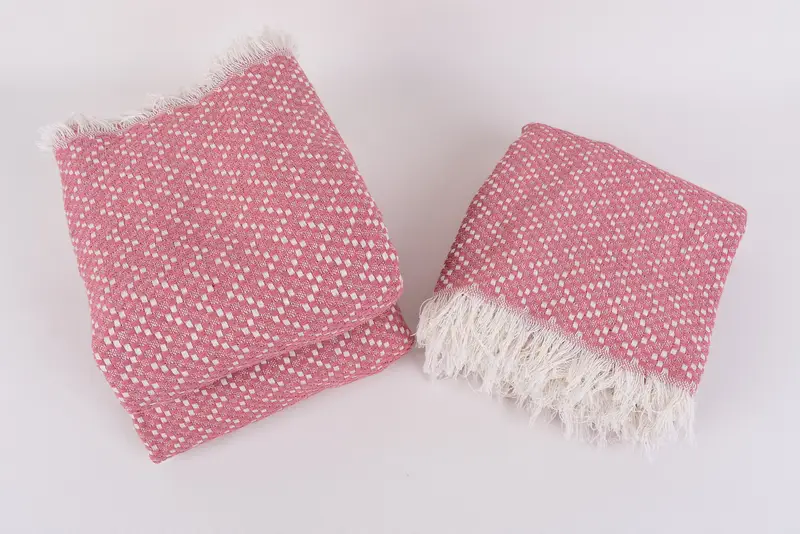 Wedding Favors, Couch Blanket, Woven Throw Blanket, Custom Wedding Gifts, 76x68 Cotton Herringbone Towel, Christmas Tablecloth, Turkish Bedcover - 7