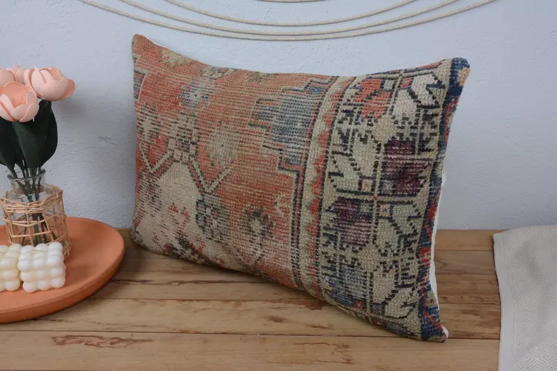 16x24 Red Pillow Case, Turkish Pillow, Pattern Throw Cushion Case, Interior Designer Pillow, Accent Cushion Case, Pillow for Couch, Cushion - 4