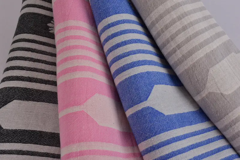 Custom Wedding Towel, Bridesmaid Favors, Handmade Turkish Towel, Handmade Gift, Turkish towel, 70x36 Cotton Striped Towel, Bachelorette Party Favors - 5