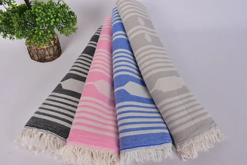 Custom Wedding Towel, Bridesmaid Favors, Handmade Turkish Towel, Handmade Gift, Turkish towel, 70x36 Cotton Striped Towel, Bachelorette Party Favors - 4