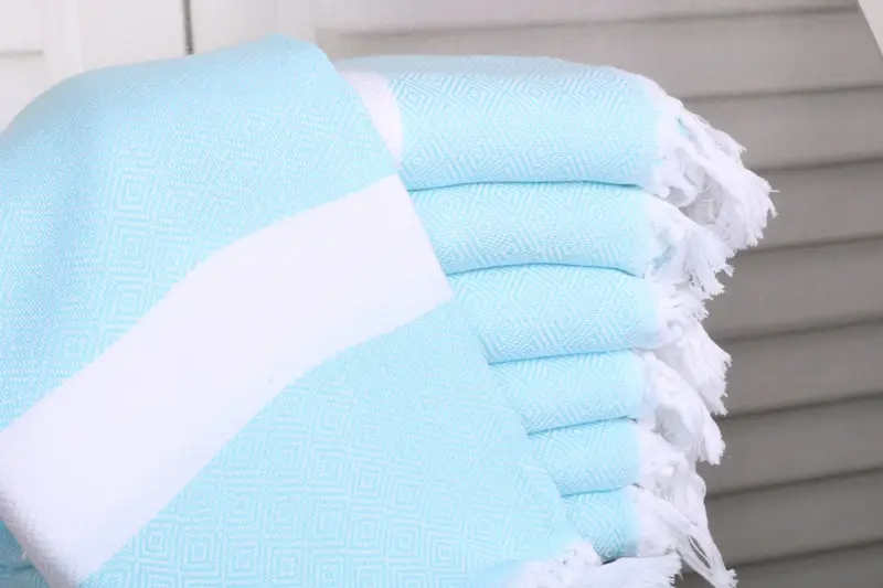 Dark Mint Cotton Towel Personalized Monogrammed, 40x71 Inches