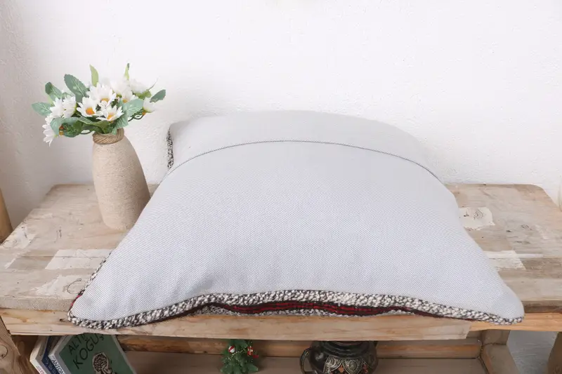 Antique Pillows, 16x16 White Pillow Cover, Pillow for Couch, Ethnical Kilim Rug Pillow, Tapestry Cushion Case, Pillow Cover, Handmade Pillow Sham - 7