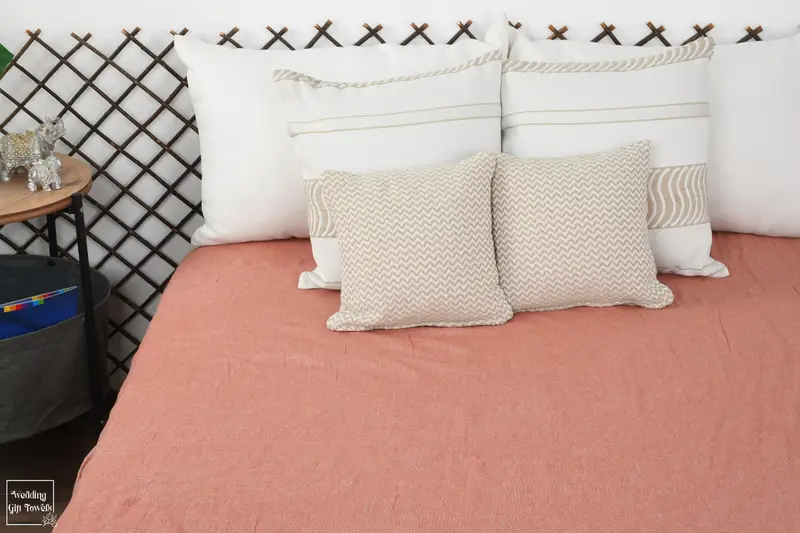 Housewarming Gift Organic Cotton Striped Throw, 60x71 Inches