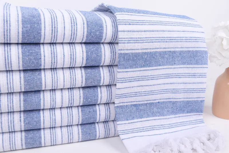 Beach Towel Gift, Housewarming Gift, Quick-dry towel, 68x32 Cotton Striped Towel, Scarf Towel, Kids Beach Towel, Valentines Day Gift For Him - 2
