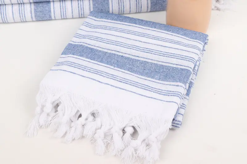 Beach Towel Gift, Housewarming Gift, Quick-dry towel, 68x32 Cotton Striped Towel, Scarf Towel, Kids Beach Towel, Valentines Day Gift For Him - 5