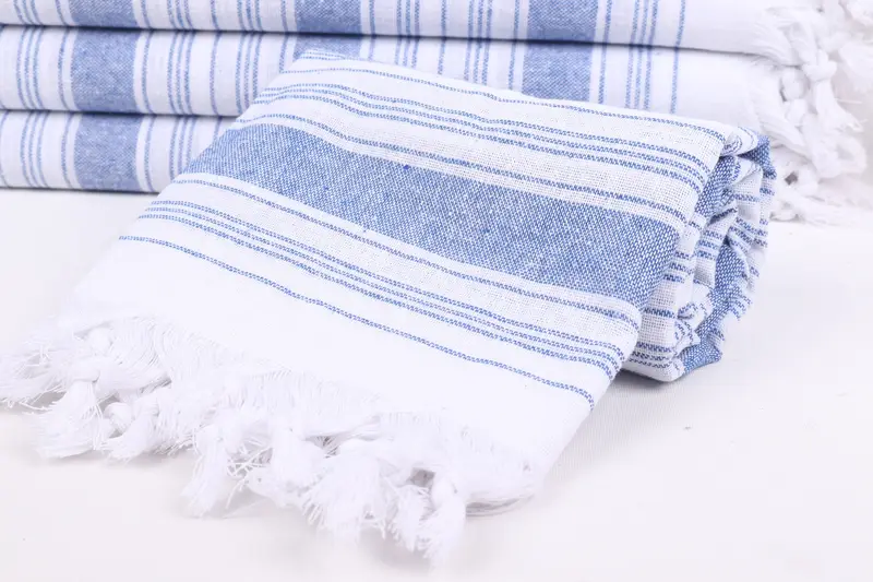 Beach Towel Gift, Housewarming Gift, Quick-dry towel, 68x32 Cotton Striped Towel, Scarf Towel, Kids Beach Towel, Valentines Day Gift For Him - 4