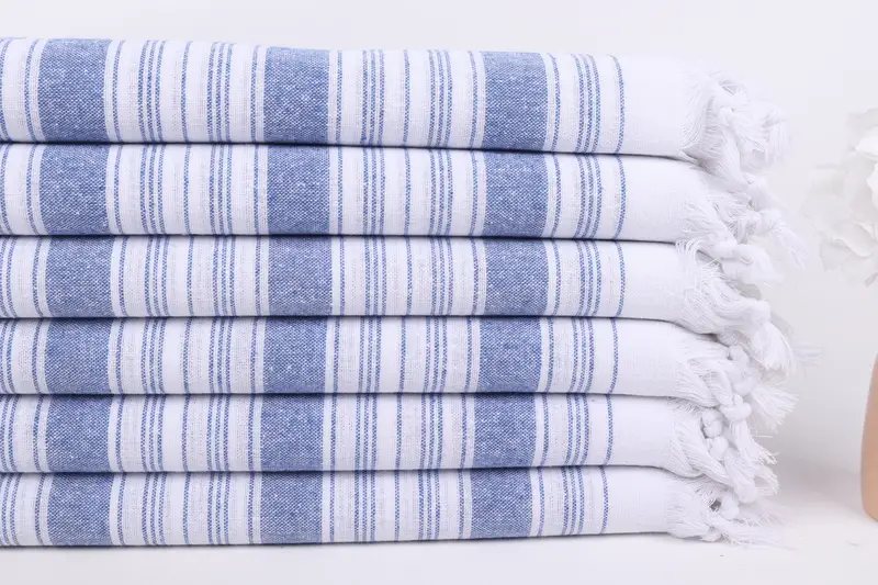 Beach Towel Gift, Housewarming Gift, Quick-dry towel, 68x32 Cotton Striped Towel, Scarf Towel, Kids Beach Towel, Valentines Day Gift For Him - 3