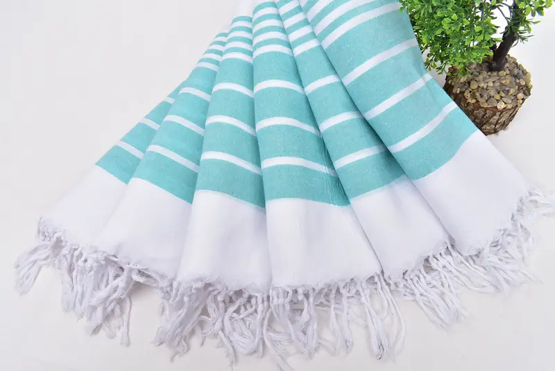 Monogram Kitchen Towel, Turkish Towel, Bathroom Towels, Personalized Dish Towel, 40x20 Cotton Striped Towel, Custom Wedding Gift From Bridesmaid - 4