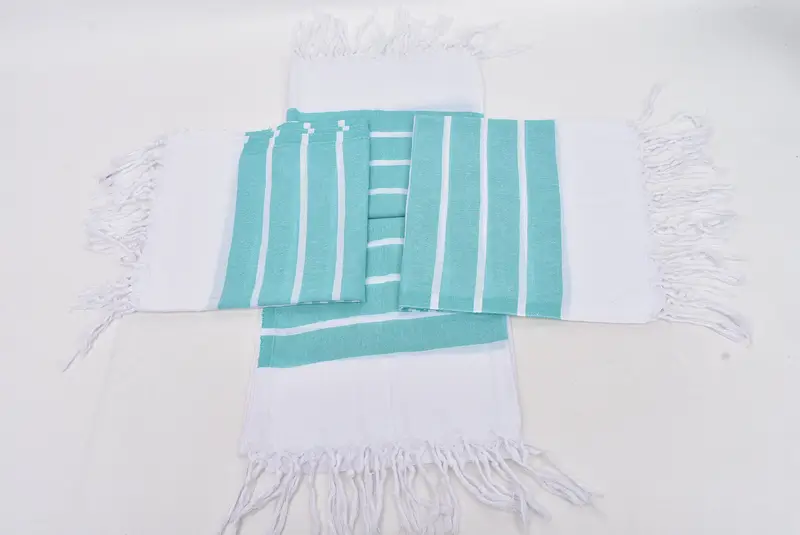 Monogram Kitchen Towel, Turkish Towel, Bathroom Towels, Personalized Dish Towel, 40x20 Cotton Striped Towel, Custom Wedding Gift From Bridesmaid - 6