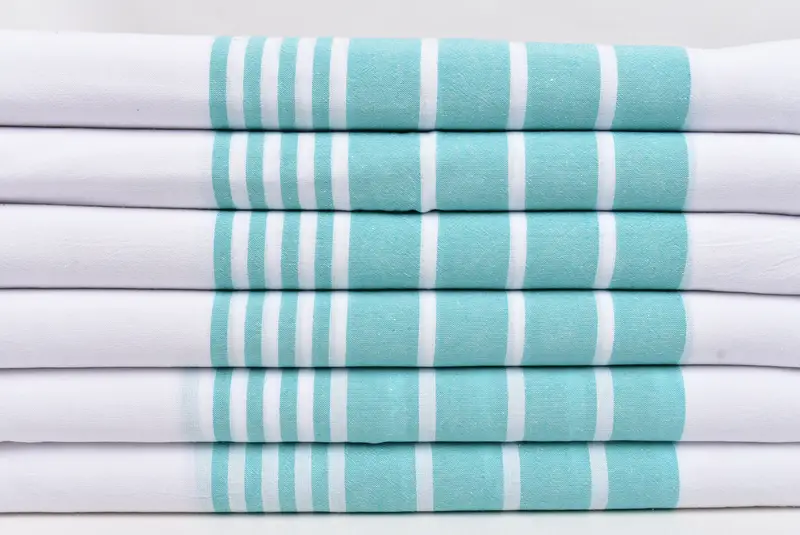 Monogram Kitchen Towel, Turkish Towel, Bathroom Towels, Personalized Dish Towel, 40x20 Cotton Striped Towel, Custom Wedding Gift From Bridesmaid - 2