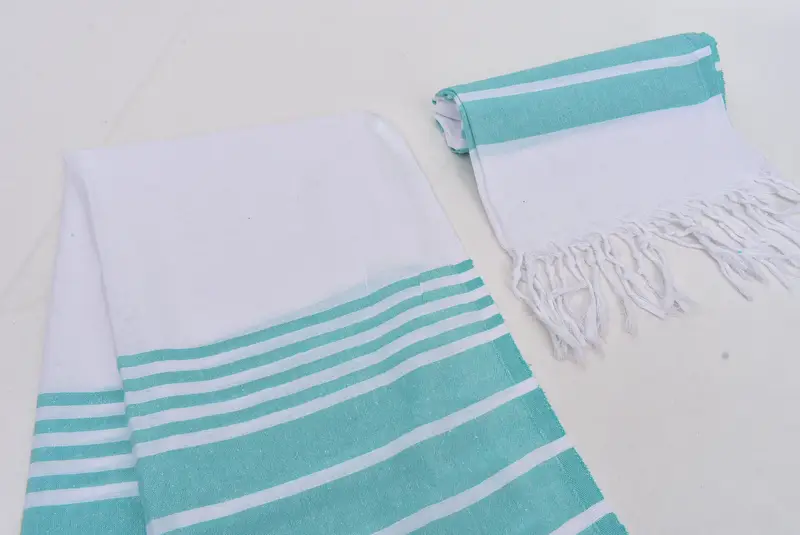 Monogram Kitchen Towel, Turkish Towel, Bathroom Towels, Personalized Dish Towel, 40x20 Cotton Striped Towel, Custom Wedding Gift From Bridesmaid - 7