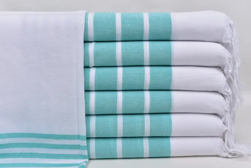 Monogram Kitchen Towel, Turkish Towel, Bathroom Towels, Personalized Dish Towel, 40x20 Cotton Striped Towel, Custom Wedding Gift From Bridesmaid - 1