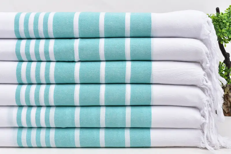Monogram Kitchen Towel, Turkish Towel, Bathroom Towels, Personalized Dish Towel, 40x20 Cotton Striped Towel, Custom Wedding Gift From Bridesmaid - 3