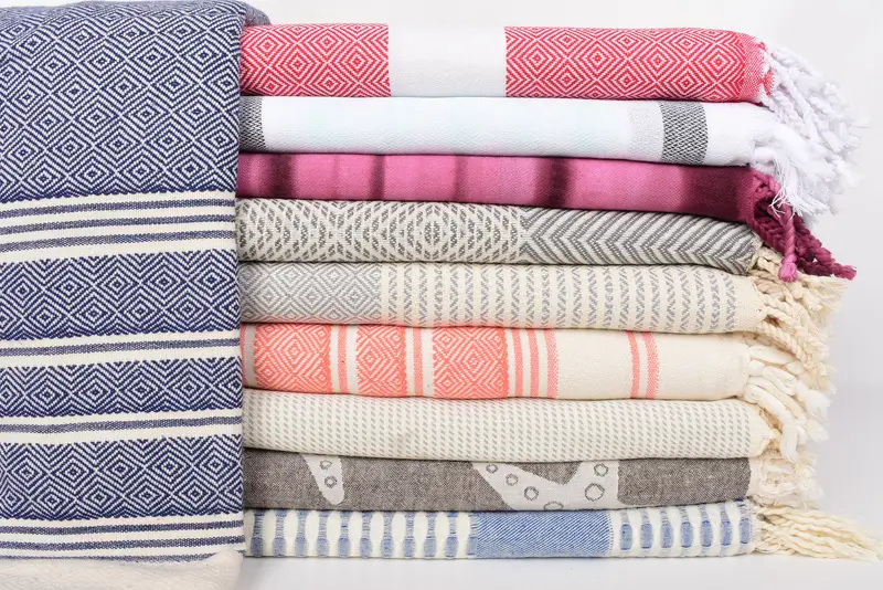 Beach Towel Bulk, 70x40 Cotton Set of 10 Towel, Bridal Shower Gift, Home Decor Towel, Guest Towel, Turkish Bath Towel Set, Monogrammed Beach Towel - 3