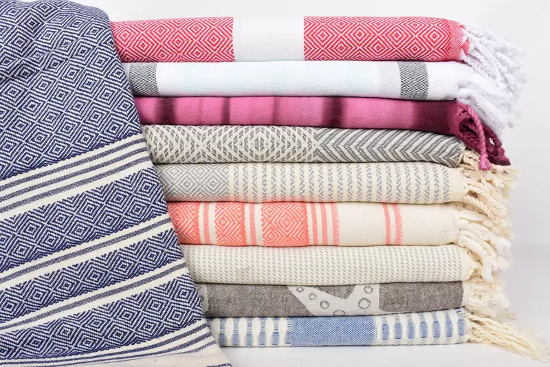 Beach Towel Bulk, 70x40 Cotton Set of 10 Towel, Bridal Shower Gift, Home Decor Towel, Guest Towel, Turkish Bath Towel Set, Monogrammed Beach Towel - 1