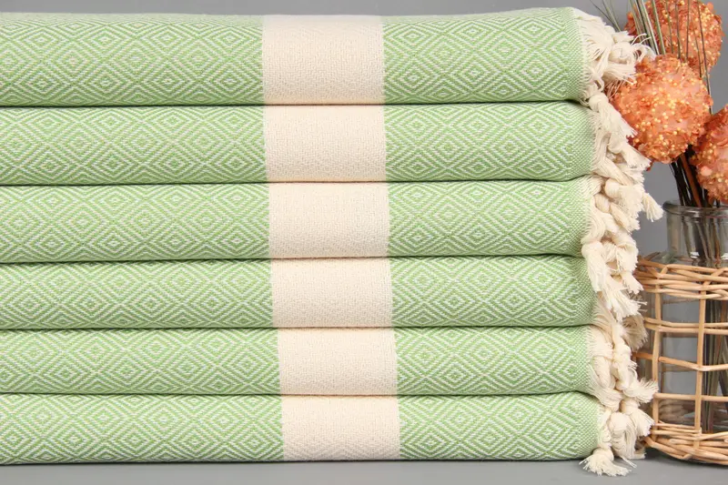 Monogram Towels, Embroidery Towel, Family Gift, Bathroom Towels, Personalized Gift, 36x20 Cotton Diamond Towel, Xmas Gifts, Turkish Towel Hand Towel - 2
