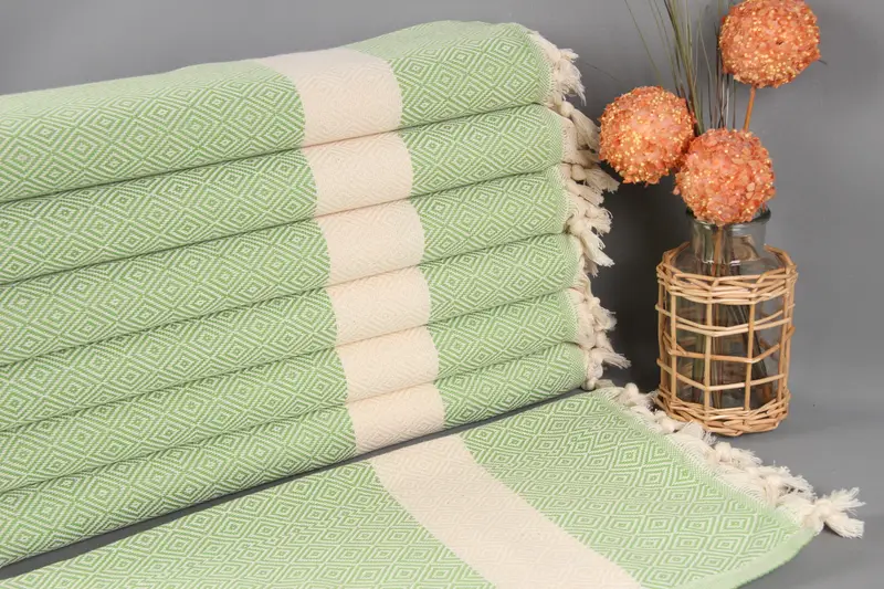 Monogram Towels, Embroidery Towel, Family Gift, Bathroom Towels, Personalized Gift, 36x20 Cotton Diamond Towel, Xmas Gifts, Turkish Towel Hand Towel - 1