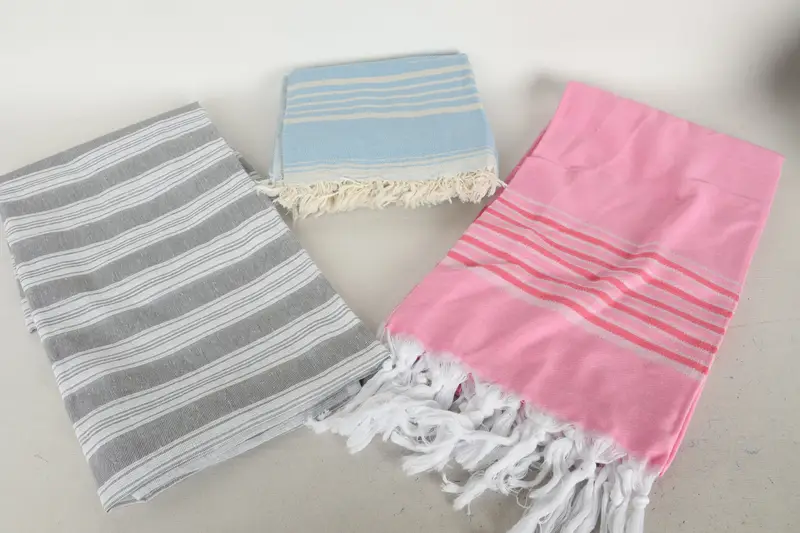 Bath towel, Authentic Turkish hammam peshtemal, Personalized Wedding Gift, 70x40 Cotton Set of 8 Towel, Turkish Towel Beach, Bachelorette Favor - 5