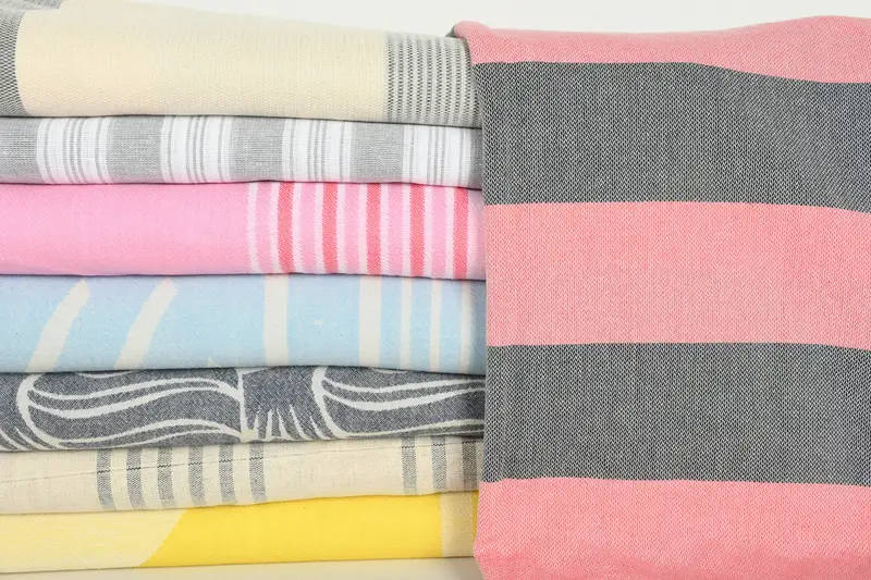 Bath towel, Authentic Turkish hammam peshtemal, Personalized Wedding Gift, 70x40 Cotton Set of 8 Towel, Turkish Towel Beach, Bachelorette Favor - 2