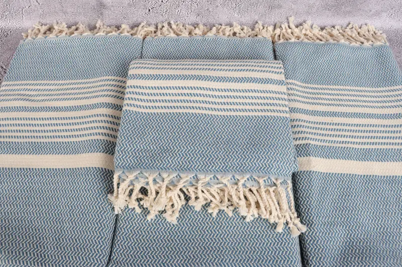 Quick-dry towel, Birthday Gift, Custom Wedding Gifts, Bachelorette Party Gifts For Bride, Gym Towel, Turkish hand towel, 70x40 Cotton Striped Towel - 4