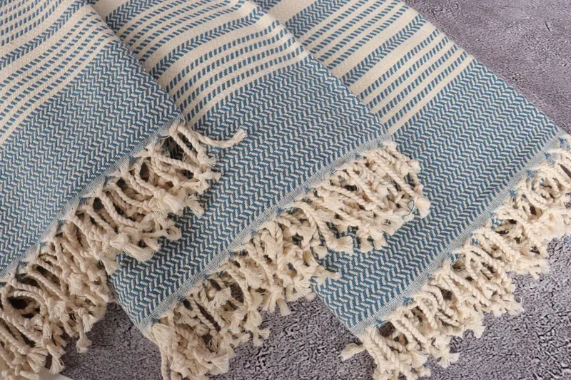 Quick-dry towel, Birthday Gift, Custom Wedding Gifts, Bachelorette Party Gifts For Bride, Gym Towel, Turkish hand towel, 70x40 Cotton Striped Towel - 5