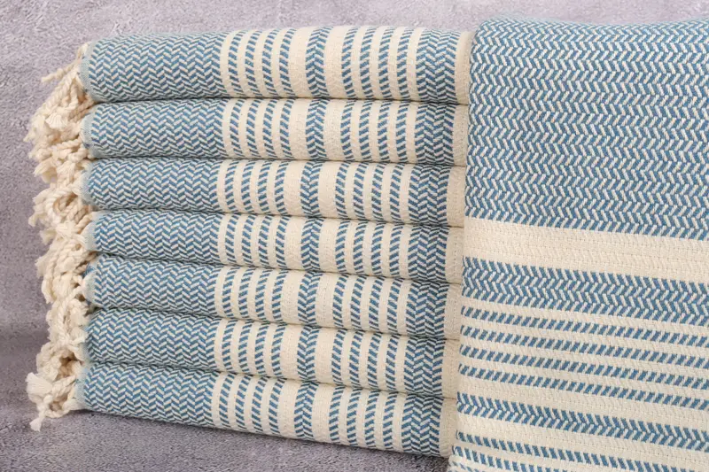 Quick-dry towel, Birthday Gift, Custom Wedding Gifts, Bachelorette Party Gifts For Bride, Gym Towel, Turkish hand towel, 70x40 Cotton Striped Towel - 1