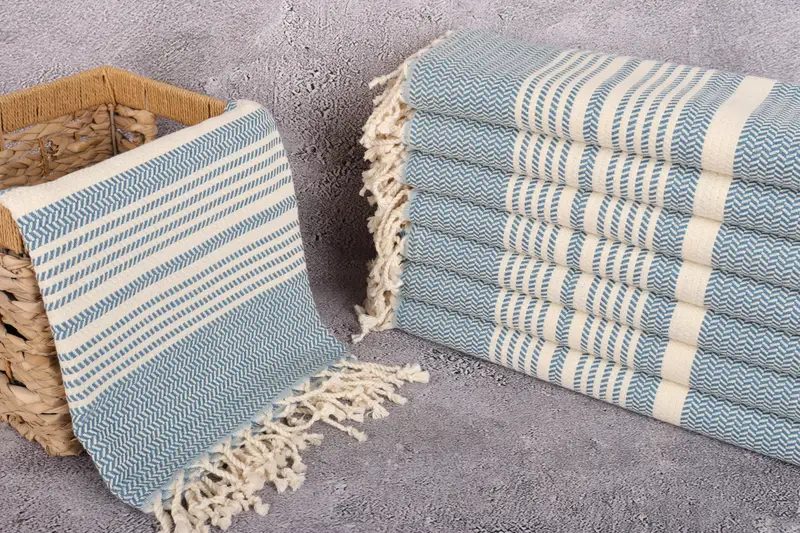 Quick-dry towel, Birthday Gift, Custom Wedding Gifts, Bachelorette Party Gifts For Bride, Gym Towel, Turkish hand towel, 70x40 Cotton Striped Towel - 3