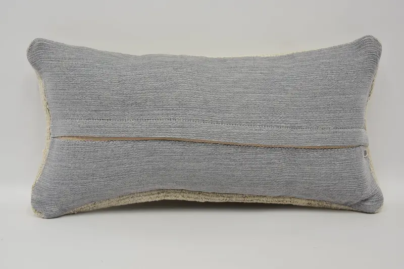 Home Decor Pillow, Neutral Throw Pillow Sham, Kilim Cushion Sham, 8x16 Beige Cushion, Accent Throw Pillow Case, Cushion Case, Pillow for Couch - 6
