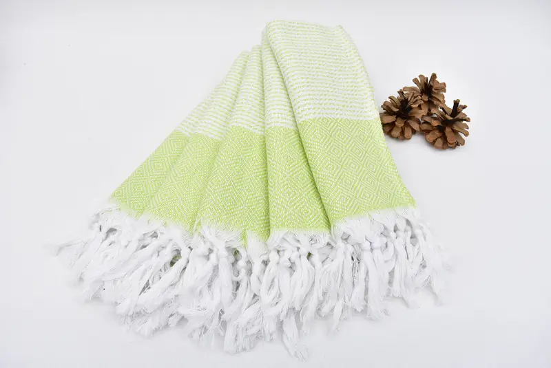 Small Bath Towels, Girl Trip Party Favor, Handmade Gift, Custom Hand Towel, 40x18 Cotton Diamond Towel, Kitchen Towel, Beach Wedding Favor - 3