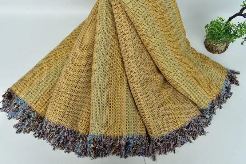Bachelorette Gifts, Best Friend Wedding Gift, Bridal Shower Gift, Boho Throw Blankets, Gift For Coworker, 90x88 Cotton Colorful Diamond Towel - 4