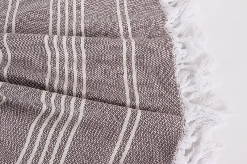 Best Friend Gift, Housewarming Gift, 96x70 Cotton Striped Towel, Best Wedding Gift, Bachelorette Party Favors, Bedspread, Turkish Cotton Blanket - 8