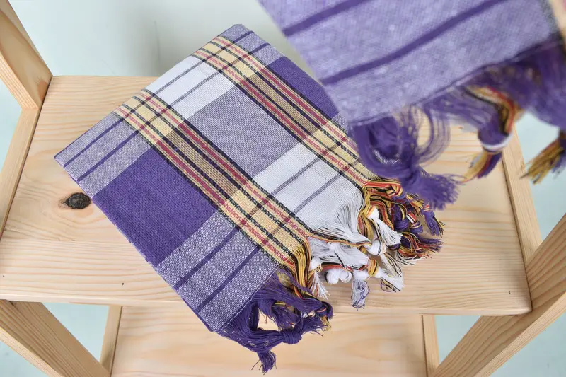 Soft towel, Handmade Gift, Embroidered Towel, House Warming Gift, Luxury Turkish beach towel for summer vacation, 68x32 Cotton Striped Towel - 5