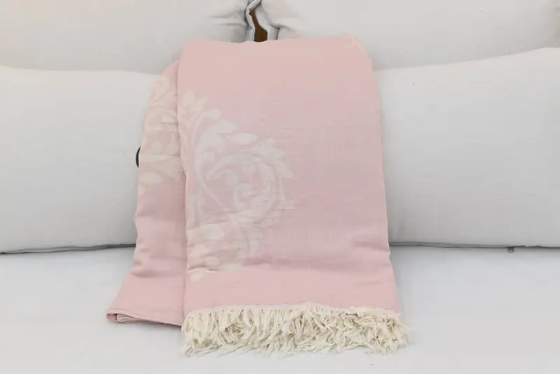 Customized Throw Blankets, Monogram Blanket, 96x76 Cotton Baroque Towel, Custom Blanket, Beach Theme Wedding Gift, Personalized Gifts - 5