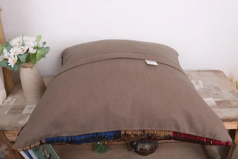 18x18 Red Cushion Cover, Wholesale Pillow Sham, Home Decor Pillow, Boho Pillow Sham Cover, Pillow, Indoor Cushion Case, Antique Pillows - 7