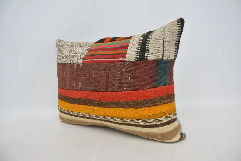 20x28 Fall Red Kissen, Stammeskissen Fall, ethnischer Kilimteppichkissen, Innenarchitekt -Kissen, Kissengehäuse, Sofa -Kissenabdeckung, Wohnkulturkissen Kissen - 4