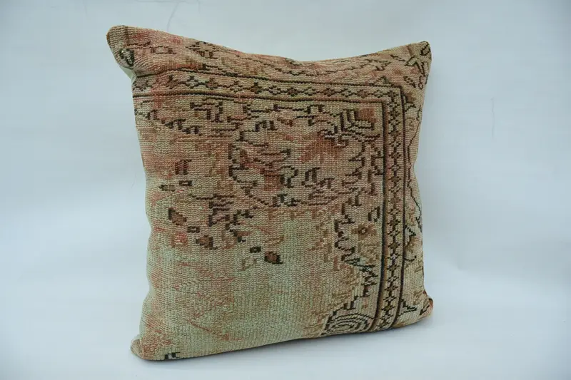 Throw Kilim Pillow, Cushion, 32x32 Beige Cushion Case, Kilim Pillow, Southwestern Cushion Cover, Christmas Pillow Case, Gift Pillow - 2