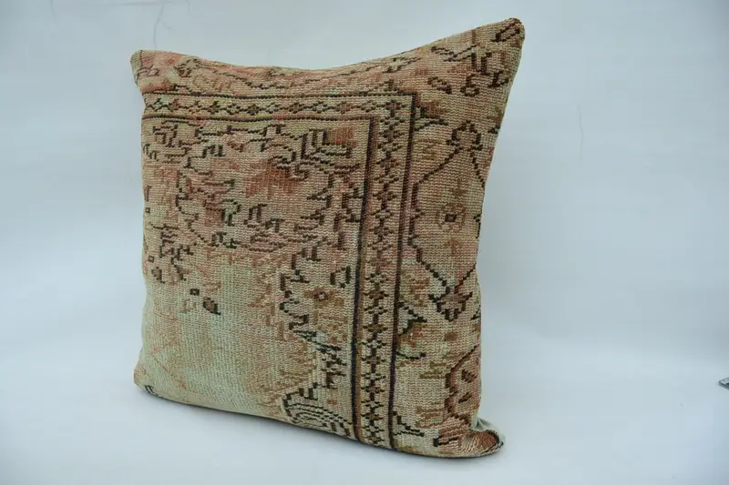 Throw Kilim Pillow, Cushion, 32x32 Beige Cushion Case, Kilim Pillow, Southwestern Cushion Cover, Christmas Pillow Case, Gift Pillow - 3