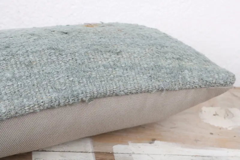 Vintage Pillow, Pillow, 8x16 Gray Pillow Sham, Ethnical Kilim Rug Pillow, Handwoven Pillow Cover Pillow Cover, Home Decor Pillow - 6