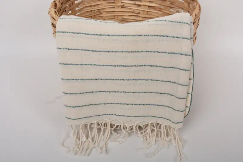 64x38 Linen Striped Towel, Absorbent towel, Valentines Day Gift Idea, Bath towel, Sand-free towel, Family Gift Basket, Valentines Day Gift For Her - 5