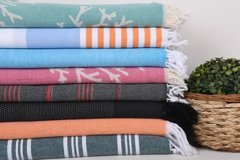 Bachelor Towel, Memorial Gift, Organic Beach Towel, Yoga Towel, Absorbent towel, Hammam towel, Personalized Beach Towel, 70x40 Cotton Set of 8 Towel - 2