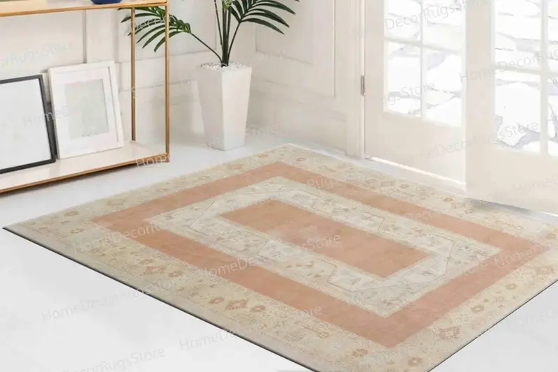 花柄プリントラグ: モダンなリビングスペースにぴったりの鮮やかなパターン